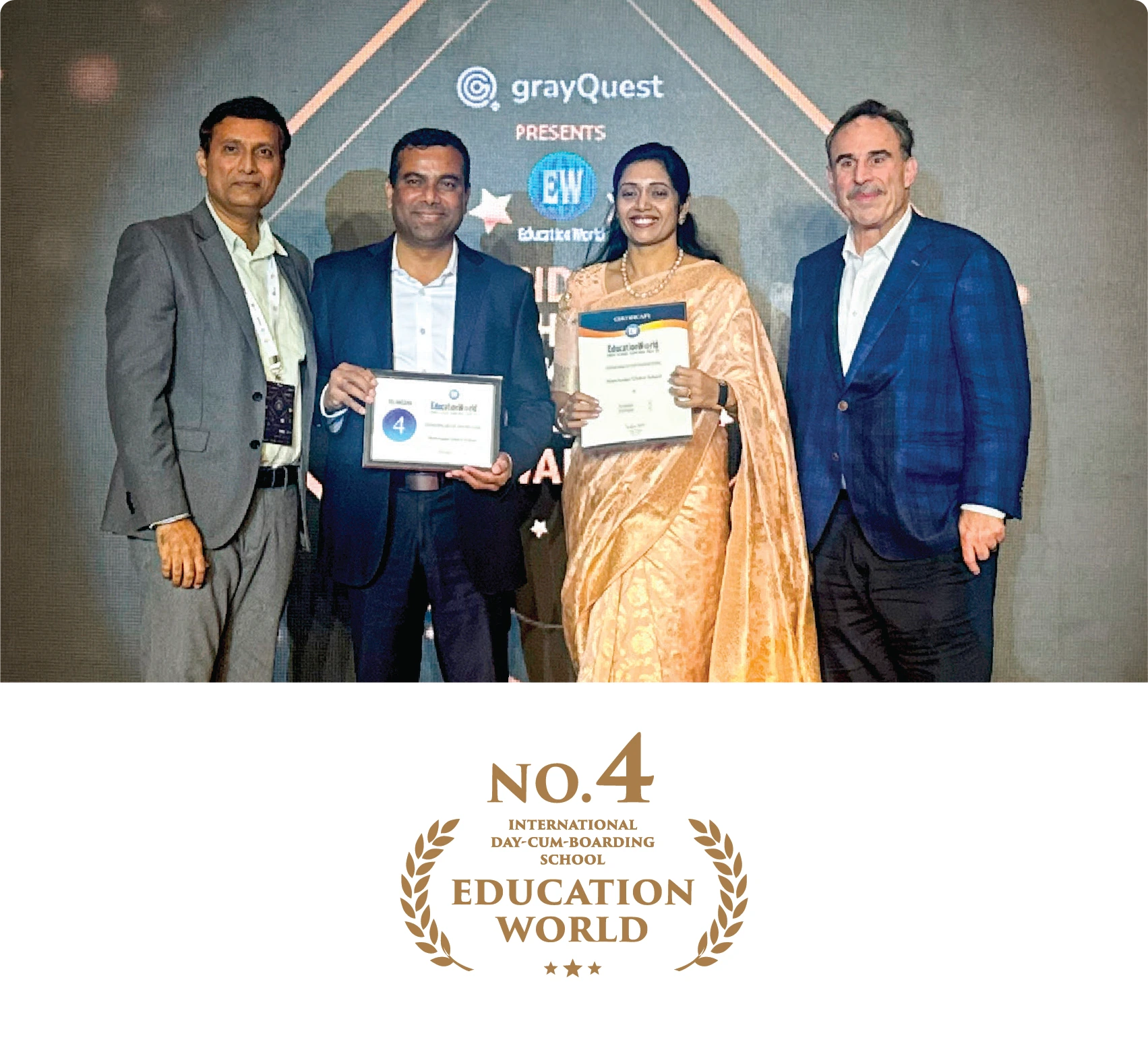 Manchester School got an
                    award of International Day-Cum Boarding School